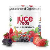 JUCE Reds Organic Superfood Powder - Garden Berry Flavor | Fruit & Veggie Powder for Everyone w/64 Immune Boosting Superfood Plu