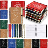 Spakon 20 Set Christian Gifts Bulk, Bible Study Notebooks with Pens