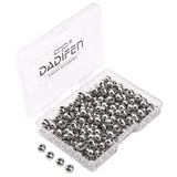 DADIFEN 304 Stainless Steel Round Beads 6.0mm 150pcs Spacer Beads for Jewelry DIY Making and Repairing