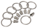 Iron Metal Curtain Clip Rings 1 1/2 Inch Interior Diameter (20, Nickel) by Perfect Order