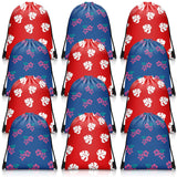 Sunnymove 12 Pcs Hawaiian Drawstring Bags Hibiscus Party Favors Bags Cute Cartoon Red Blue Luau Birthday Decorations Hawaii Trea