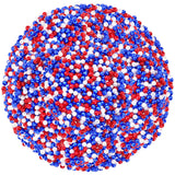 UPINS 1200Pcs Red White Blue Beads,4mm 4th of July Beads Independence Day Patriotic Pearl Beads for Jewelry Making Party Decorat