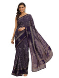 Libas Women8 Georgette Sarees (16249_Purple)