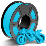 TECBEARS Rapid PETG Filament 1.75mm,High Speed 50-600mm/s 3D Printer Filament, High Toughness PETG, Sky Blue 1KG