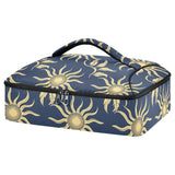 SyXIOP Insulated Casserole Carrier Bag William Morris Style Design Sun Dark