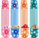 KGKTU 500 Pack 5oz Disposable Paper Cups, Colorful Small Mouthwash Cups for Parties, Picnics, Barbecues, Travel, Events