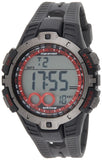 Marathon by Timex Mens T5K423 Digital FullSize Black/Gunmetal Gray/Red Resin Strap Watch