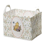 Winnie Nursery Storage Basket With A Waterproof PE Coating,The Pooh Nursery Baby Stuff Storage Baskets Suitable For Bathroom and