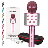 Mockins Purple Bluetooth Karaoke Microphone for Kids with Bluetooth Microphone Wireless Speaker | Wireless Mic Karaoke for iOS &
