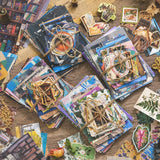HASTHIP 400 Pcs Vintage Scrapbook Paper Pack Journaling Paper