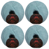 JubileeYarn Mohair Elixir Yarn - 50g/Skein Baby Wool Blend - Velvet Hammer - 4 Balls