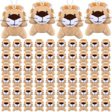 Shappy 100 Pcs Mini Animal Lion Plush Toys Small Stuffed Animals Bulk Mini Keychains Soft Cute Tiny Plushies for Birthday Gifts,