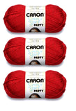 Caron Simply Soft Party Yarn (3Pack) Rich Red Sparkle H97PAR15