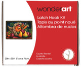 Wonderart Classics Country Harvest Latch Hook Kit, 20 X 30