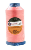 Mandala Crafts Size 46 210D T45 Bonded Nylon Thread - Blush 2843 YDs Tex 45 Heavy Duty Sewing Threads for Leather, Jeans, Weavin