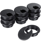 SATINIOR 10 Packs Desk Cable Wire Grommet Cord, PC Computer Desk Plastic Grommet Cord, Tidy Cable Hole Cover Organizers(2 Inch,B