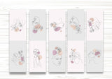 woopme Flora Art Pattern Bookmark Magnetic Students Kids Boys Girls Book Lovers Readers Gift Magnetic Page Clips Folding 5 PCs