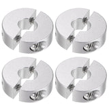 HARFINGTON 4pcs Double Split Shaft Collar for 10mm Shaft Set Screw Clamp-On Collars, 30mm OD, 10mm Width, for Stoppers, Position
