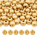 Mandala Crafts 1000 10mm Round Large Wooden Beads for Crafts Macrame Supplies - Customizable Gold Natural Wood Beads Bulk with H