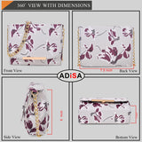 Adisa Women Girls Floral Print Sling Bag (Sl5072-Grey_Grey-Burgundy),Grey-Burgundy,,B0CW9NY7RX