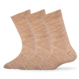 Young Wings WomenS_Socks Beige Colour Acrylic Fabric Solid Free Size Crew Length Casuals Wear Socks Pack Of 2