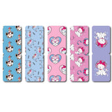 woopme Set of 5 Magnetic Beautiful Baby Cat Bookmark for Book Lovers Readers Students Gift Magnetic Page Clips Folding
