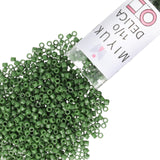 Miyuki Delica Seed Beads - Size 11/0 (1.6 mm), DB0797, Dyed Matte Opaque Olive, 7.2 g, Approx. 1440 Beads, Made in Japan