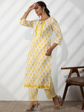 Libas Women'S Pure Cotton Kurta Set (49066_Off White Off White Xs