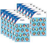 Carson Dellosa CD-168034-12 Penguins Shape Stickers - 84 Per Pack - Pack of 12