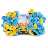 (1 Skein) Lion Brand Yarn Off the Hook Magic No Needle Bulky Yarn, Emoji