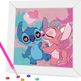 Gearock Diamond Art Painting Kits with Wooden Frame Adults Beginners Easy DIY Cute 5D Big Gem Art Kits for Cartoon Lovers Hallow