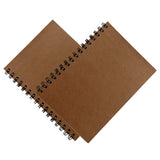 inr Artist WIRO Plain Brown Sketch Book A4 Size (29.7 cm x 21.0 cm) 140 GSM (50 Sheets/100 Pages) Stitched Drawing Notebook