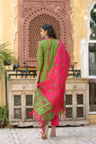 Gosriki Women'S Rayon Blend Straight Printed Kurta With Pant & Dupatta (Sibori-Methi-Bfv-Gs_M_Green_Medium),Green,,B0CPXW6ZNN