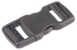 YKK 251 Inch Flat Dual Adjustable Side Release Plastic Buckles