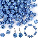 150 Pcs 10mm Rhinestone Beads for Jewelry Making, Sparkle Clay Rhinestone Beads for Bracelet Necklace Earring Jewelry Making (Li