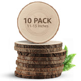 KARAVELLA Large Wood Slices for Centerpieces - Wood Centerpieces for Tables, Rustic Wedding Centerpiece, Natural Wood Slabs, Thi