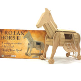 Pathfinders STEM Kit - Trojan Horse Model | DIY Wooden Craft Kit for Kids 10-14 | Girls Arts & Crafts STEM Gift | Ancient Greek