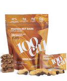 100Cal Snacks Peanut Butter Chocolate Chip Protein Bar, 100 Calorie with 6g Plant Protein, 3g Net Carb, High Fiber Gluten Free -