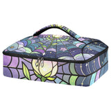 Insulated Casserole Carrier Bag Witch Spider Web forests Stained Glass