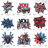 Kosiz 9 Pcs Spider Diamond Painting Tabletop Decorations Diamond Art Kits for Adults Double Sided Acrylic Spider Web Centerpiece