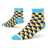 Dynamocks MenS And WomenS Combed Cotton Ankle Length Socks (Pack Of 1) (Prism, Multicolour, Free Size)