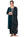 Libas Women'S Velvet Kurta Set (48783O_Blue