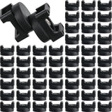 Yookeer 60 Pcs Magnetic Zip Tie Mount Cable Clips Black, 22 mm