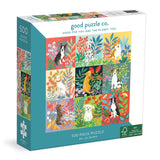 Good Puzzle Co, Dogs and Flowers 500 Piece Puzzle