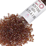Miyuki Delica Seed Beads - Size 11/0 (1.6 mm), DB0170, Transparent Topaz AB, 7.2 g, Approx. 1440 Beads, Made in Japan