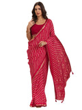 Libas Women47 Georgette Sarees (16291_Pink)