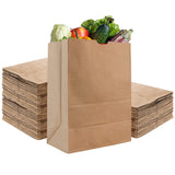 Stock Your Home 52 Lb Kraft Brown Paper Bags (100 Count) Kraft Brown Paper Grocery Bags Bulk Large Paper Bags for Grocery Sh