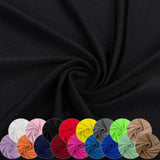 Nylon Spandex Fabric, 80% Nylon, 20% Spandex, Swimwear, Activewear Fabric 4 Way Stretch Sports, Dance, Yoga (Black, 2 Yard)