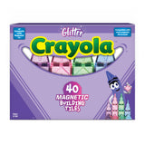 CreateOn Crayola Glitter Magnetic Tiles, Building Set for Kids, Magnetic Tiles, Magnetic Building Toys for Kids, STEM Easter Toy