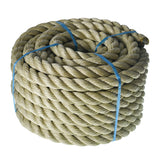 LABLT 1 inch Twisted ProManila Rope Cordage, 50 feet UnManila 3 Strand Synthetic Polypropylene Rope Tan Thick Polypropylene Cord
